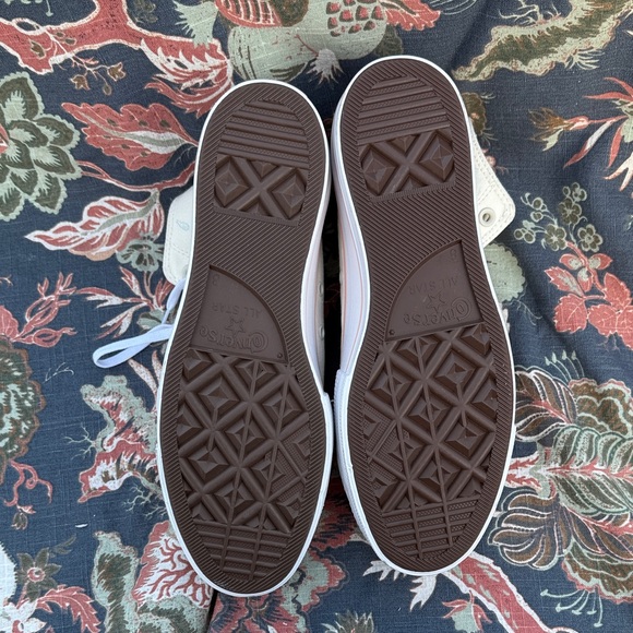 Stylish High-Top Cream Sneakers - Picture 7 of 13